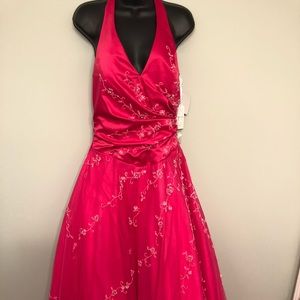 Fuschia ball gown